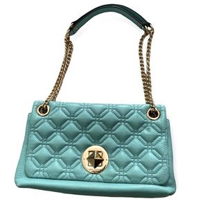 PRICE DROP! ❤️Charming Kate Spade Teal Quilted Leather Shoulder Bag